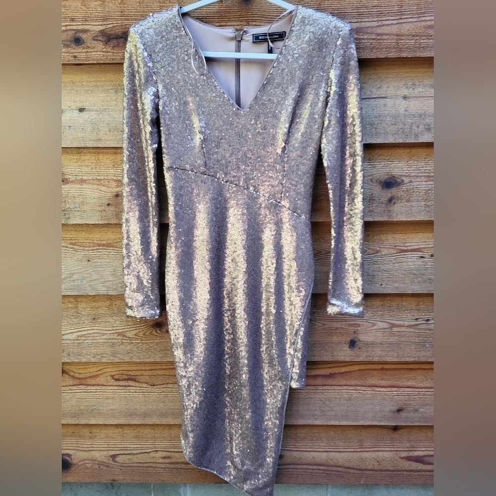 BCBG micro sequined dress 2 NWT